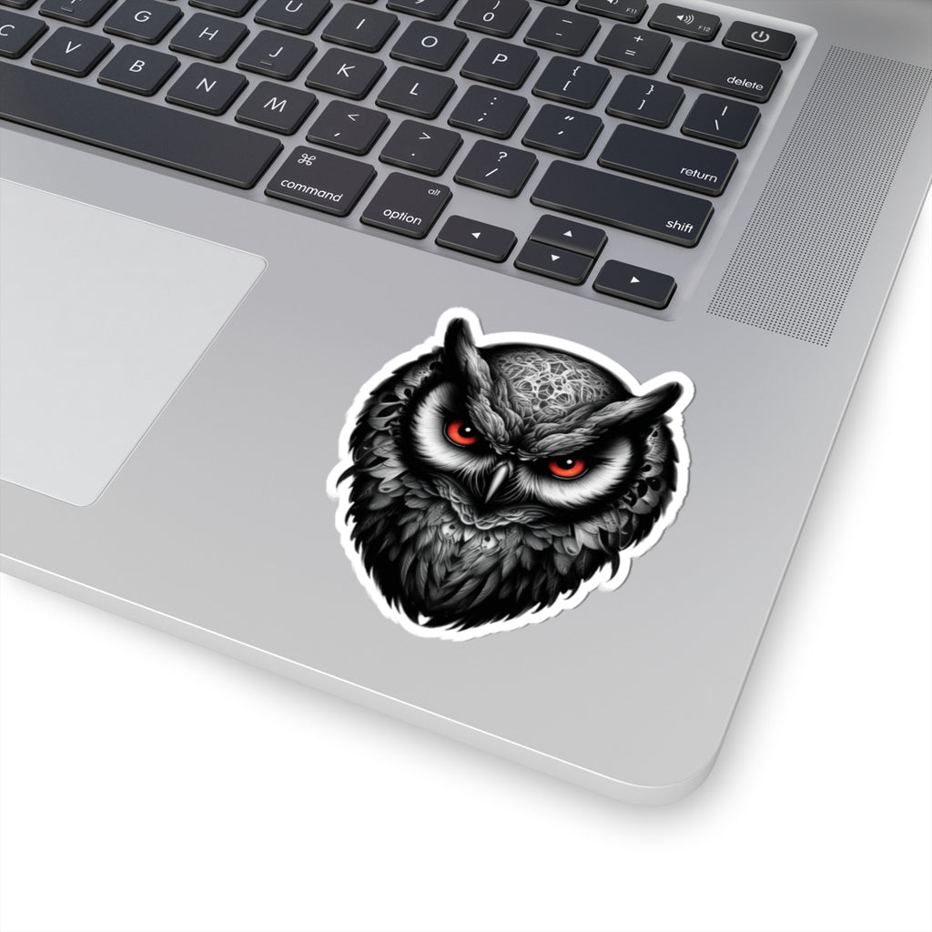 Gothic Red Eyed Owl Sticker