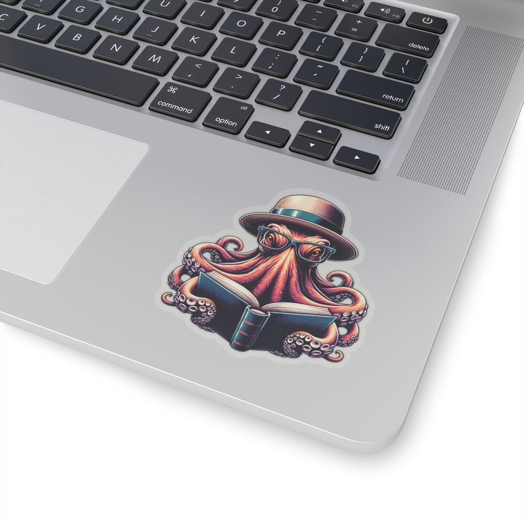 Bookish Octopus Reading Sticker