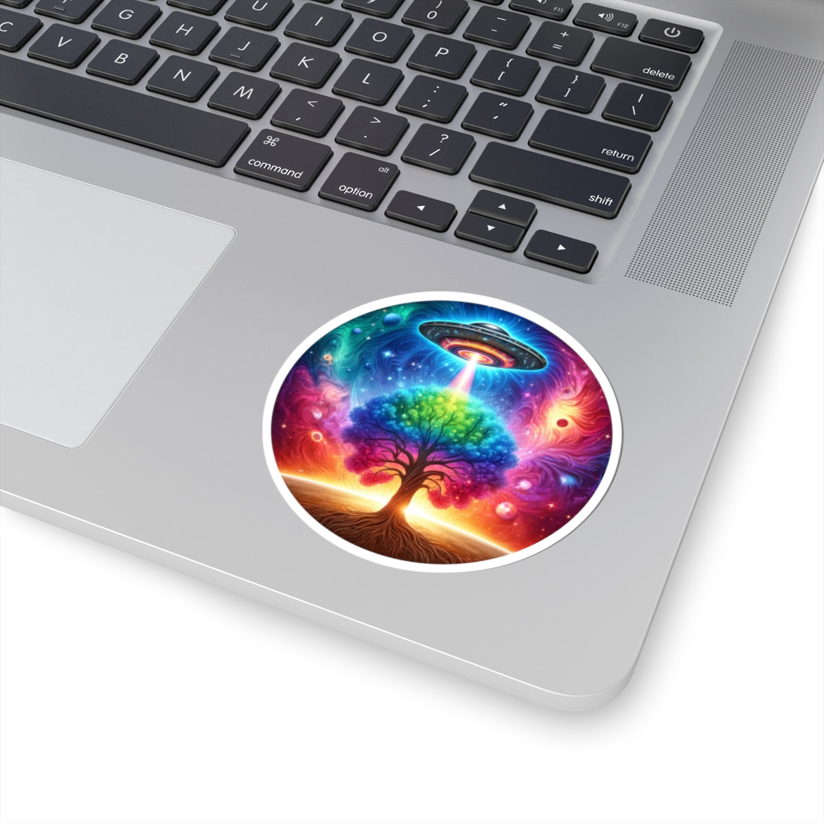 UFO Cosmic Tree Sticker