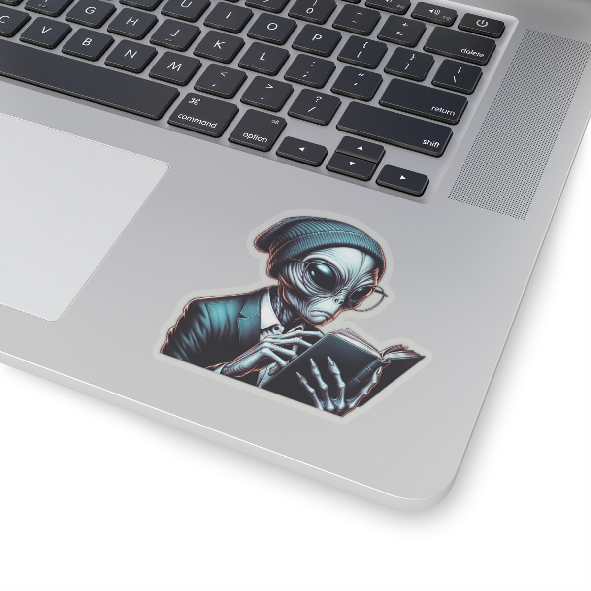 Bookish Alien Reader Sticker