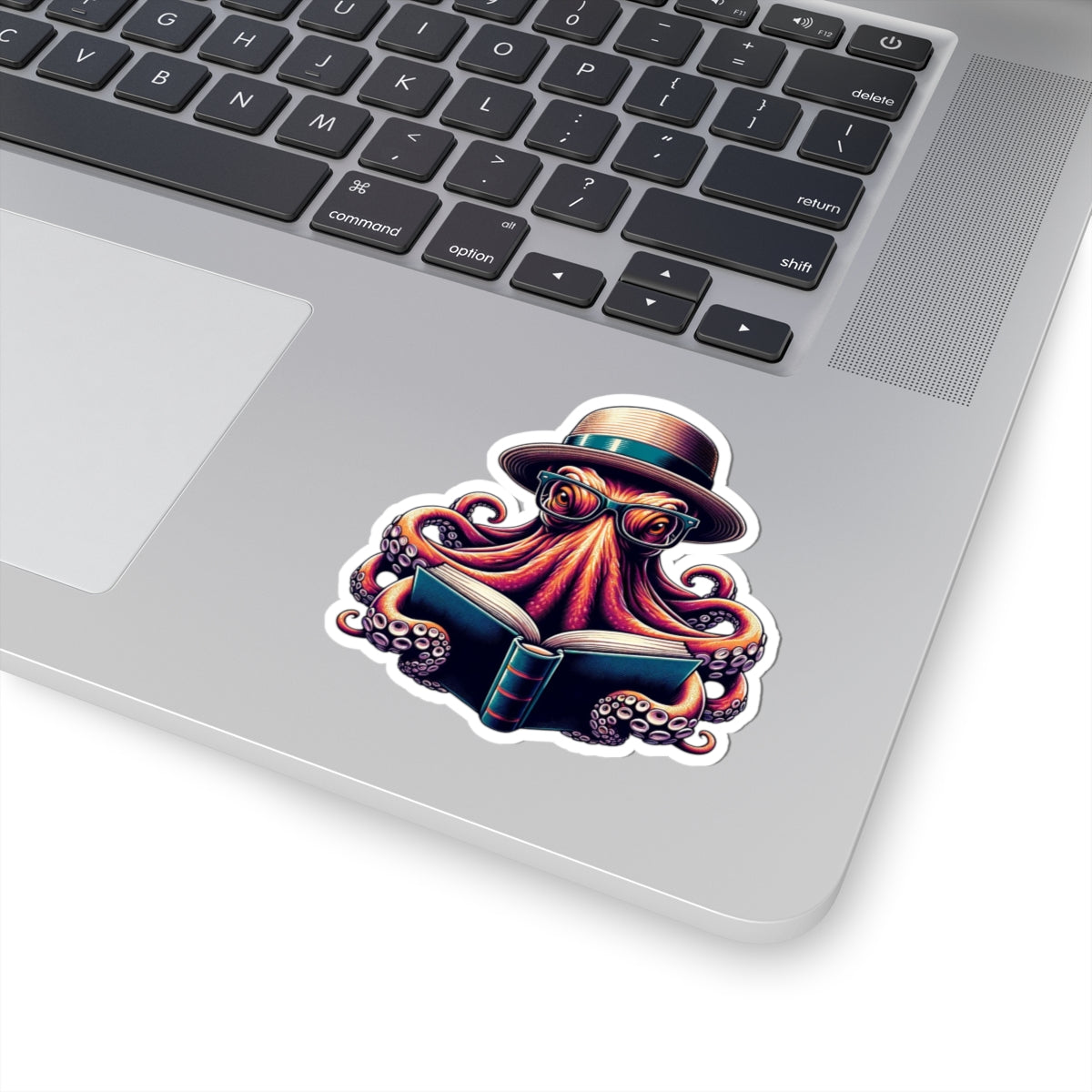 Bookish Octopus Reading Sticker