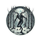 Wendigo Winter Forest Sticker