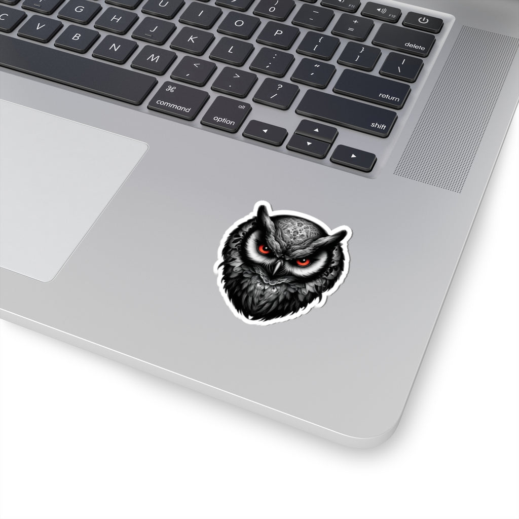 Gothic Red Eyed Owl Sticker