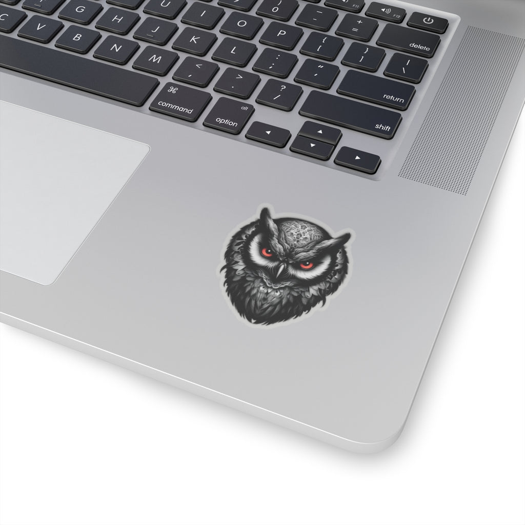 Gothic Red Eyed Owl Sticker