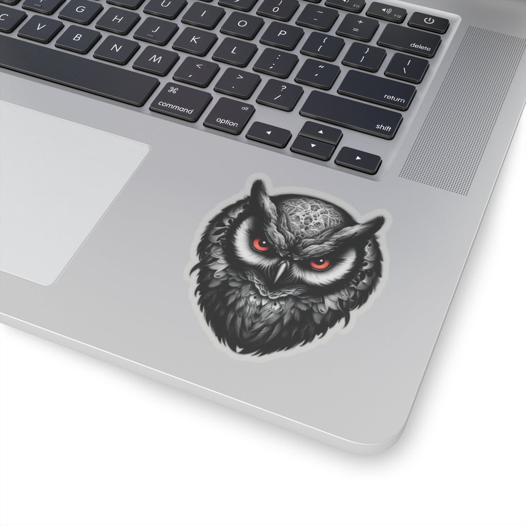 Gothic Red Eyed Owl Sticker