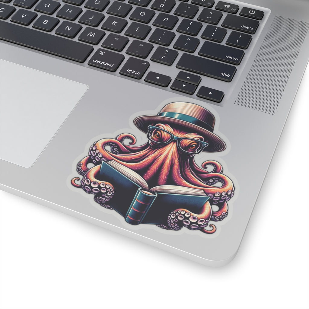 Bookish Octopus Reading Sticker
