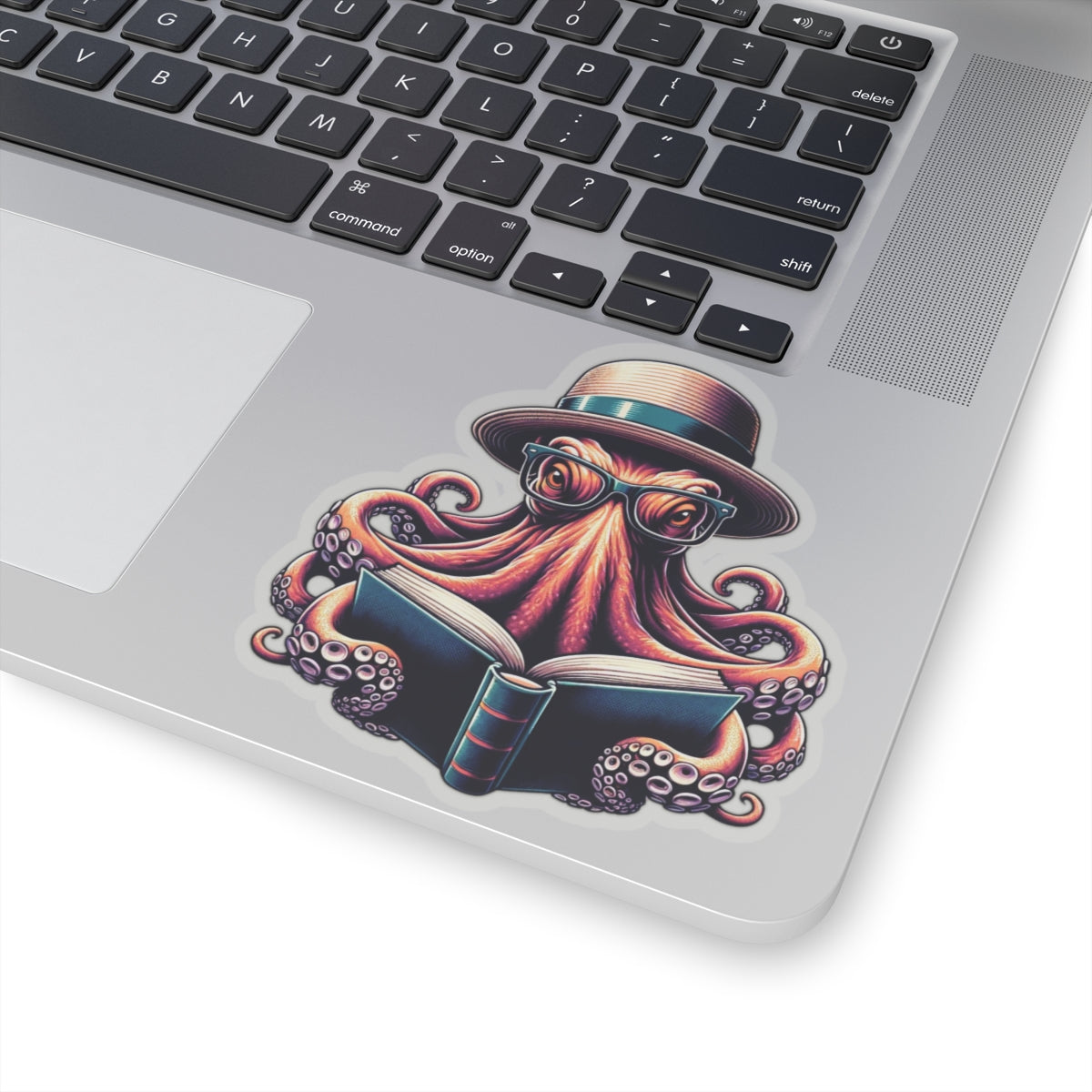 Bookish Octopus Reading Sticker